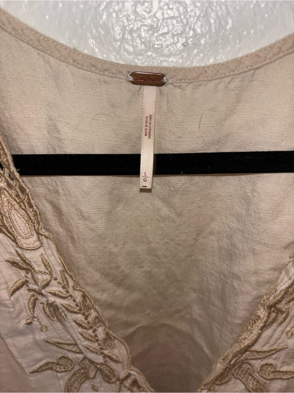 Free People Embroidered Beige Boho Romper - Picture 5 of 5